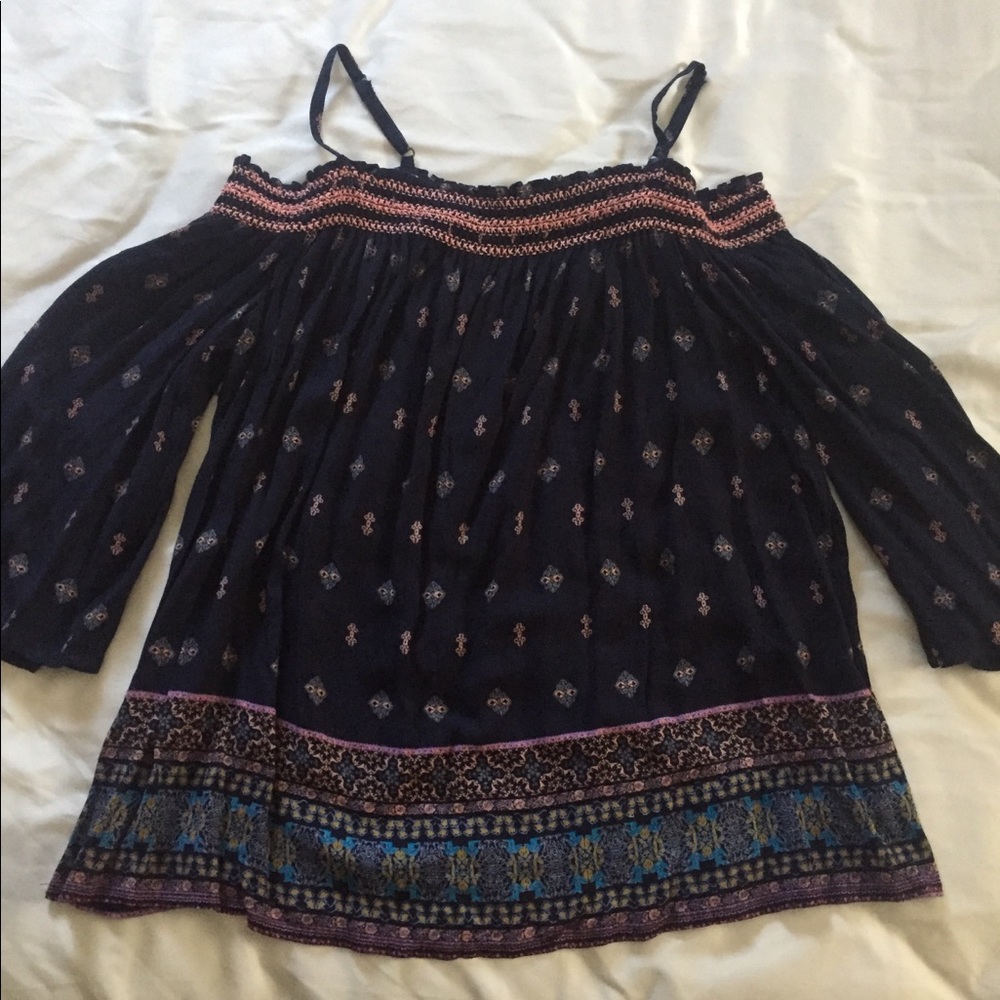 Off the shoulder printed summer top